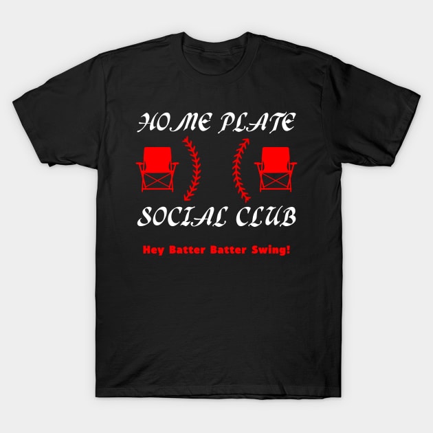 Home Plate Social Club Pitches Be Crazy Baseball Mom Womens T-Shirt by DesignergiftsCie